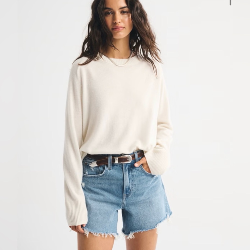 High rise dad shorts